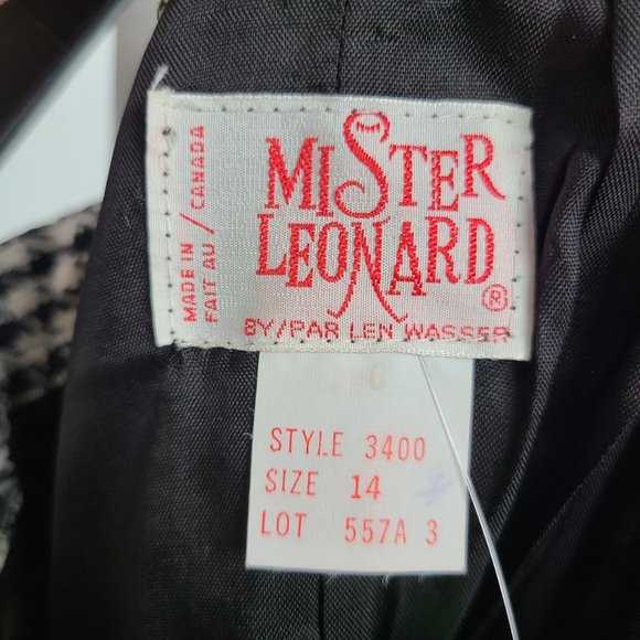 Mister Leonard Wool Hounds Tooth Skirt Size S/M - Picture 14 of 15